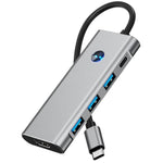Hub USB-C 7 in 1 con HDMI 4K e ricarica 100W per laptop