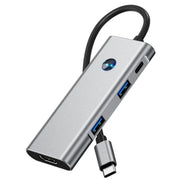 2426 One-Key Screen Off Type-C to 2 x USB3.2, HD, PD100W, 2 x USB-C3.2 HUB, 2426