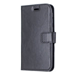 Custodia in pelle con apertura orizzontale Crazy Horse Texture con supporto e slot per schede, portafoglio e cornice per foto, For Galaxy A20E