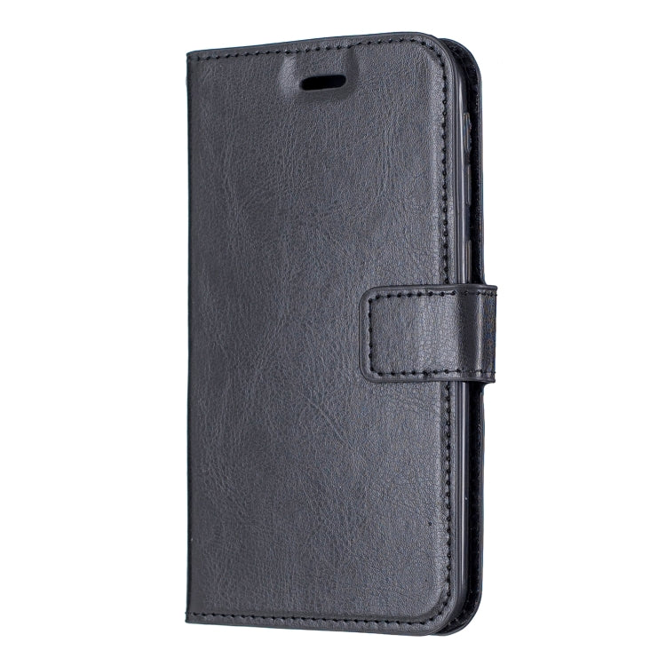 Custodia in pelle con apertura orizzontale Crazy Horse Texture con supporto e slot per schede, portafoglio e cornice per foto, For Galaxy A20E