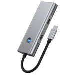 2426 One-Key Screen Off Type-C to 2 x USB3.2, HD, PD100W, 2 x USB-C3.2 HUB, 2426