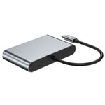 Adattatore Type-C HUB con RJ45, USB 3.0 e uscita 4K HD