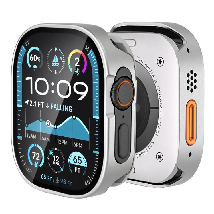 Cassa dell'orologio in alluminio con pellicola temperata integrata, For Apple Watch Ultra 3 / 2 / 1 49mm