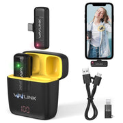 Microfono lavalier wireless WAVLINK WS-WAJ606C1 con riduzione rum