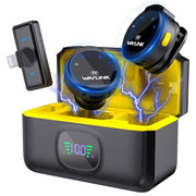 Microfono wireless dual Lavalier WAVLINK 608C con ricevitore 8 pi