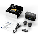 Microfono wireless dual Lavalier WAVLINK 608C con ricevitore 8 pi
