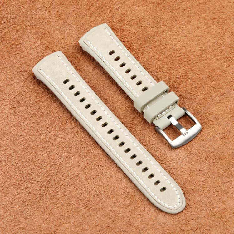 Cinturino per orologio ibrido in silicone e pelle, For Huawei Watch 5 42mm, For Huawei Watch 5 46mm