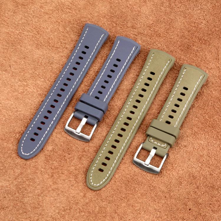 Cinturino per orologio ibrido in silicone e pelle, For Huawei Watch 5 42mm, For Huawei Watch 5 46mm