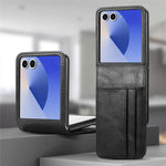 Custodia per telefono in pelle con scomparto verticale per carte a libro., For Galaxy Z Flip8 5G, For Galaxy Z Flip7 5G