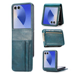 Custodia per telefono in pelle con scomparto verticale per carte a libro., For Galaxy Z Flip8 5G, For Galaxy Z Flip7 5G