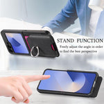 Portafoglio in tessuto twill con anello e custodia magnetica per telefono., For Galaxy Z Flip5 5G