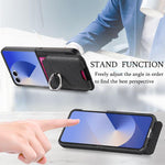 Portafoglio in tessuto twill con anello e custodia magnetica per telefono., For Galaxy Z Flip8 5G, For Galaxy Z Flip7 5G, For Galaxy Z Flip6 5G
