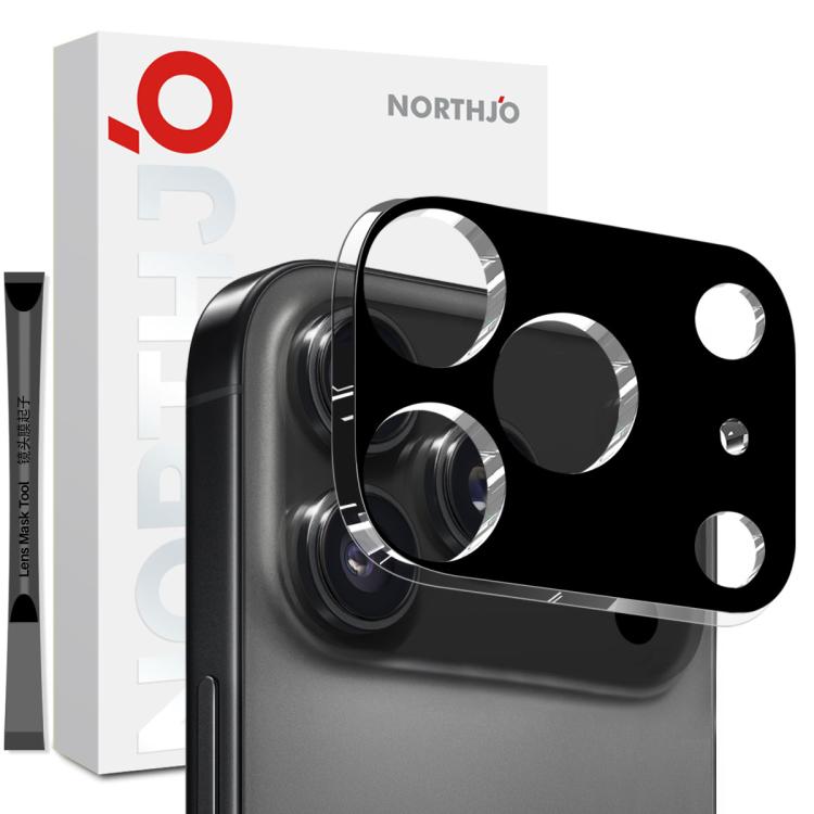 Pellicola protettiva in vetro temperato 3D HD per obiettivo fotocamera NORTHJO, For iPhone 17 Pro Max, For iPhone 17 Pro, For iPhone 17, For iPhone Air