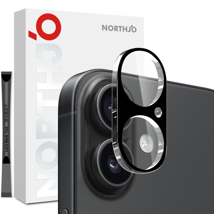 Pellicola protettiva in vetro temperato 3D HD per obiettivo fotocamera NORTHJO, For iPhone 17 Pro Max, For iPhone 17 Pro, For iPhone 17, For iPhone Air