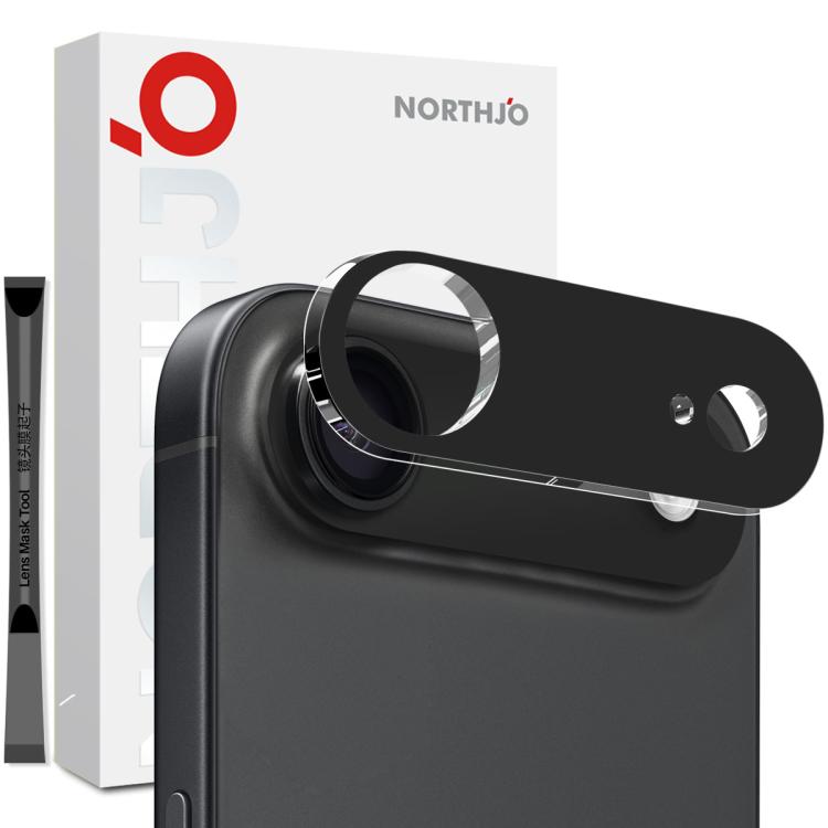 Pellicola protettiva in vetro temperato 3D HD per obiettivo fotocamera NORTHJO, For iPhone 17 Pro Max, For iPhone 17 Pro, For iPhone 17, For iPhone Air