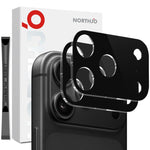 2 pellicole protettive in vetro temperato 3D HD per obiettivo fotocamera NORTHJO, For iPhone Fold, For iPhone 18 Pro, For iPhone 18 Pro Max, For iPhone 17 Pro Max, For iPhone 17 Pro, For iPhone 17, For iPhone Air