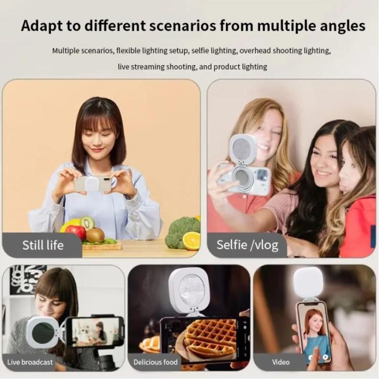 Lampada LED portatile AL80 con luce selfie magnetica