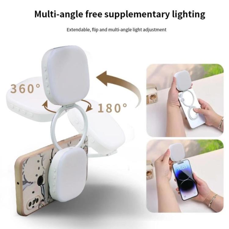 Lampada LED portatile AL80 con luce selfie magnetica