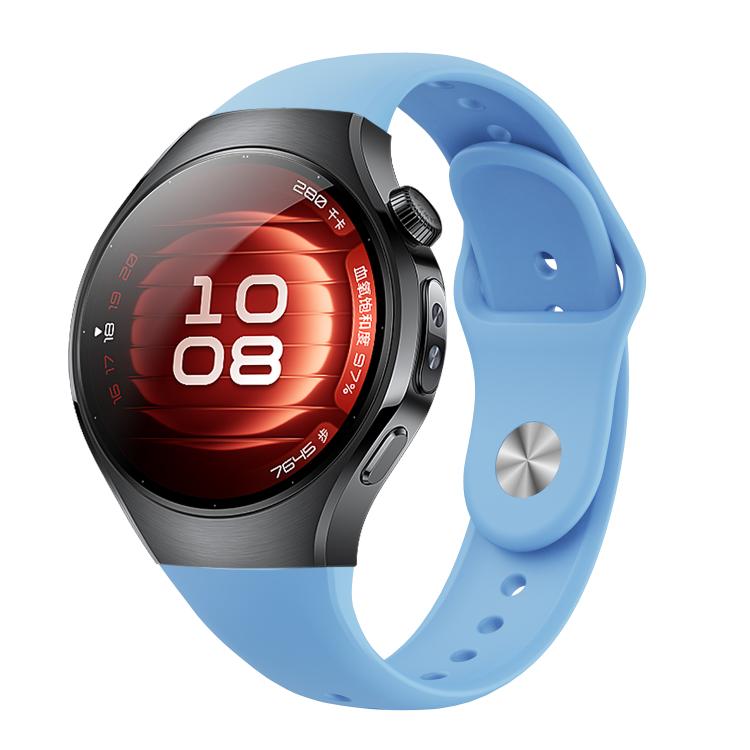 Cinturino per orologio in silicone con fibbia inversa, For Huawei Watch 5 42mm, For Huawei Watch 5 46mm