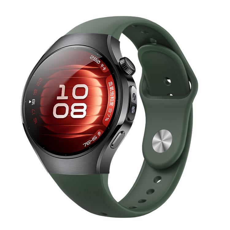 Cinturino per orologio in silicone con fibbia inversa, For Huawei Watch 5 42mm, For Huawei Watch 5 46mm