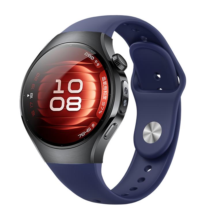 Cinturino per orologio in silicone con fibbia inversa, For Huawei Watch 5 42mm, For Huawei Watch 5 46mm
