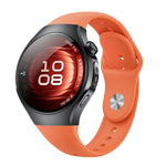 Cinturino per orologio in silicone con fibbia inversa, For Huawei Watch 5 42mm, For Huawei Watch 5 46mm