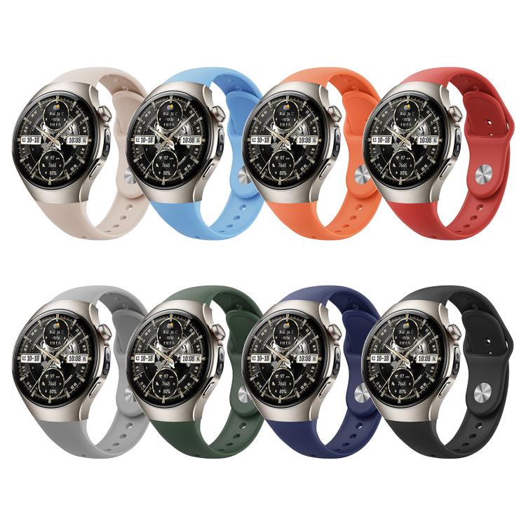 Cinturino per orologio in silicone con fibbia inversa, For Huawei Watch 5 42mm, For Huawei Watch 5 46mm