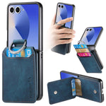 Portafoglio verticale in pelle stile retrò con anello e custodia per telefono., For Galaxy Z Flip8 5G, For Galaxy Z Flip7 5G, For Galaxy Z Flip6 5G, For Galaxy Z Flip5 5G