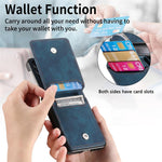 Portafoglio verticale in pelle stile retrò con anello e custodia per telefono., For Galaxy Z Flip8 5G, For Galaxy Z Flip7 5G, For Galaxy Z Flip6 5G, For Galaxy Z Flip5 5G