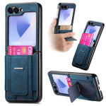 Portafoglio/custodia per telefono in pelle stile retrò pieghevole con elastico di supporto, For Galaxy Z Flip8 5G, For Galaxy Z Flip7 5G, For Galaxy Z Flip6 5G, For Galaxy Z Flip5 5G