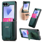 Portafoglio/custodia per telefono in pelle stile retrò pieghevole con elastico di supporto, For Galaxy Z Flip8 5G, For Galaxy Z Flip7 5G, For Galaxy Z Flip6 5G, For Galaxy Z Flip5 5G