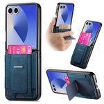 Portafoglio/custodia per telefono in pelle stile retrò pieghevole con elastico di supporto, For Galaxy Z Flip8 5G, For Galaxy Z Flip7 5G, For Galaxy Z Flip6 5G, For Galaxy Z Flip5 5G