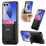 Portafoglio/custodia per telefono in pelle stile retrò pieghevole con elastico di supporto, For Galaxy Z Flip8 5G, For Galaxy Z Flip7 5G, For Galaxy Z Flip6 5G, For Galaxy Z Flip5 5G