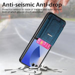 Portafoglio/custodia per telefono in pelle stile retrò pieghevole con elastico di supporto, For Galaxy Z Flip8 5G, For Galaxy Z Flip7 5G, For Galaxy Z Flip6 5G, For Galaxy Z Flip5 5G