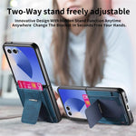 Portafoglio/custodia per telefono in pelle stile retrò pieghevole con elastico di supporto, For Galaxy Z Flip8 5G, For Galaxy Z Flip7 5G, For Galaxy Z Flip6 5G, For Galaxy Z Flip5 5G
