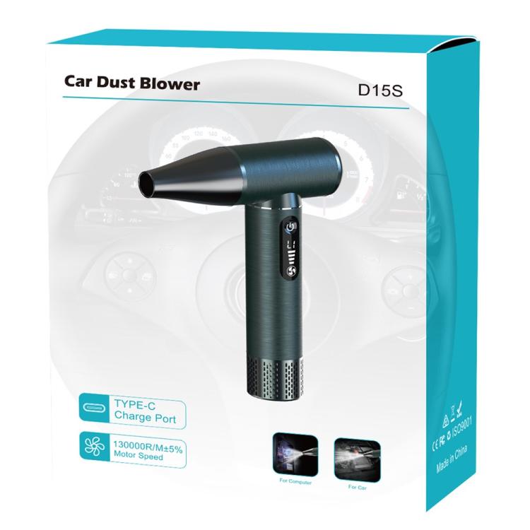 D15S Soffiatore compatto e potente con motore brushless, aspirapolvere portatile ad alta velocità con flusso d'aria elevato
