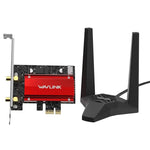 WAVLINK WN685BE3-A Tri-Band BE200 Wireless Adapter Desktop PC WiFi 7 BE8800 Pcie Card
