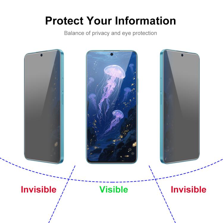 JUNSUNMAY 25 pezzi Pellicola protettiva in vetro temperato per la privacy, For Samsung Galaxy A37 / A57 5G, For Samsung Galaxy A27 5G, For Samsung Galaxy S25 FE 5G, For Samsung Galaxy A06s, For Samsung Galaxy A07, For Samsung Galaxy A17                ...