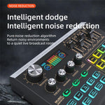 Mixer audio Bluetooth X9 4 canali con alimentazione phantom 48V