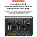 Mixer audio Bluetooth X9 4 canali con alimentazione phantom 48V