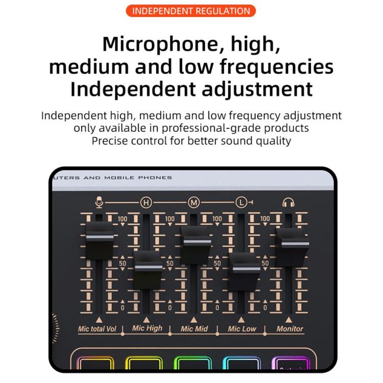Mixer audio Bluetooth X9 4 canali con alimentazione phantom 48V