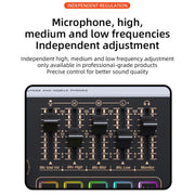Mixer audio Bluetooth X9 con alimentazione phantom 48V