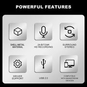 Scheda audio USB 24 bit 2 ingressi 2 uscite Solo3