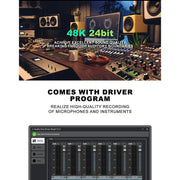 Scheda audio USB 24 bit 2 ingressi 2 uscite Solo3