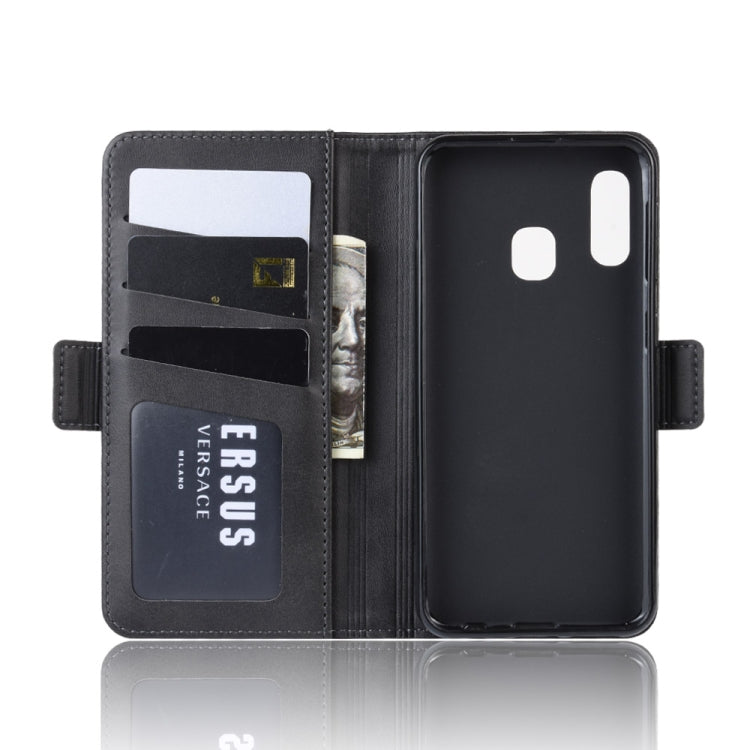 Custodia per cellulare in pelle con supporto a portafoglio per Galaxy A20E ， con portafoglio, supporto e slot per carte, For Galaxy A20E