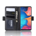 Custodia per cellulare in pelle con supporto a portafoglio per Galaxy A20E ， con portafoglio, supporto e slot per carte, For Galaxy A20E