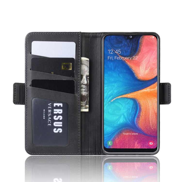 Custodia per cellulare in pelle con supporto a portafoglio per Galaxy A20E ， con portafoglio, supporto e slot per carte, For Galaxy A20E