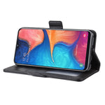 Custodia per cellulare in pelle con supporto a portafoglio per Galaxy A20E ， con portafoglio, supporto e slot per carte, For Galaxy A20E