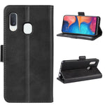 Custodia per cellulare in pelle con supporto a portafoglio per Galaxy A20E ， con portafoglio, supporto e slot per carte, For Galaxy A20E