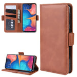 Custodia per cellulare in pelle con supporto a portafoglio per Galaxy A20E ， con portafoglio, supporto e slot per carte, For Galaxy A20E